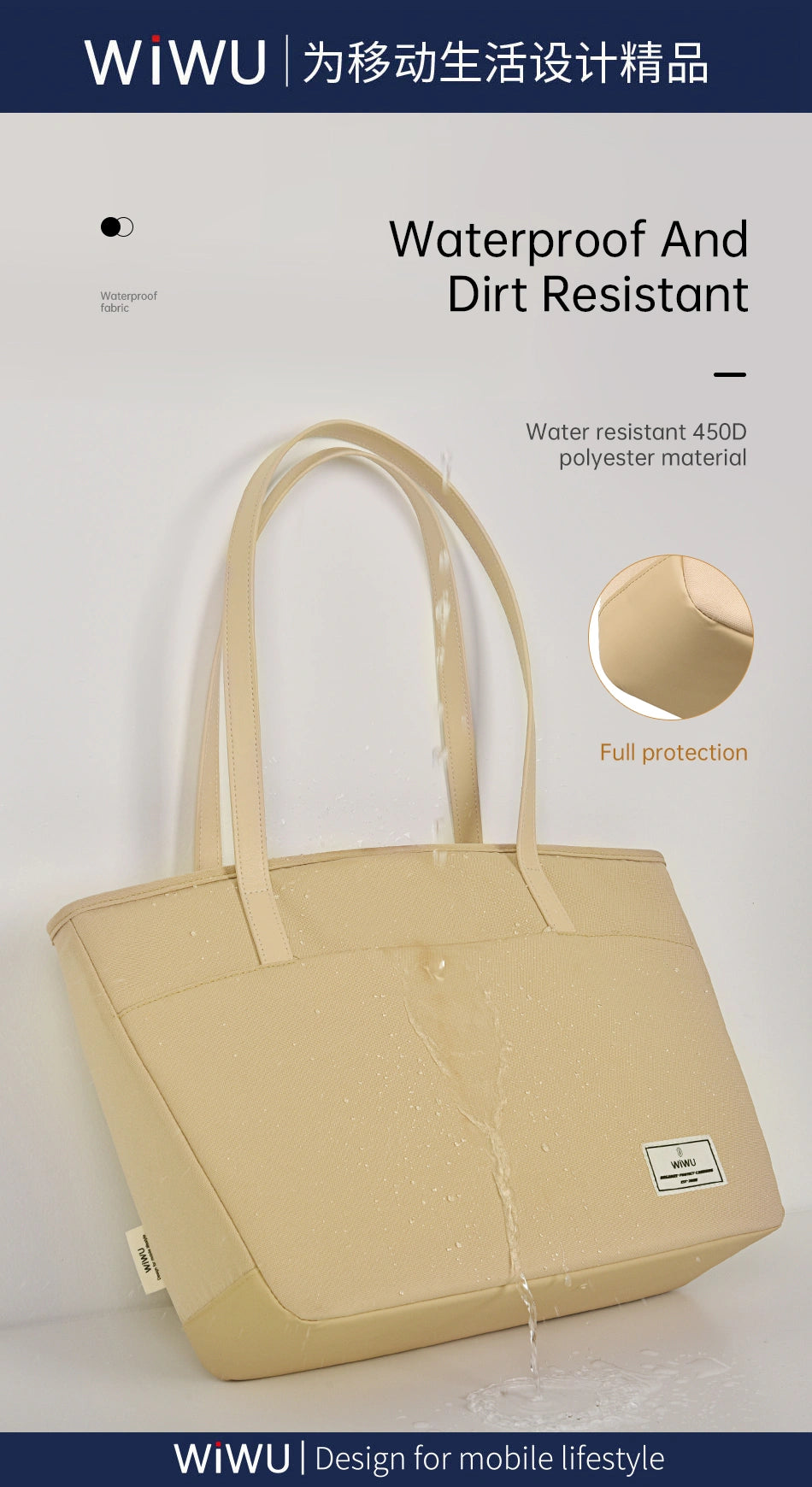 Wiwu Large Large Load Lambage Design New Women's Fashion