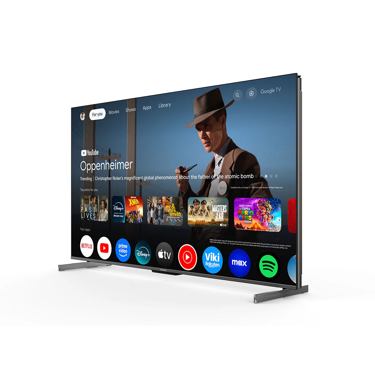 شاشة شينون 65 بوصة SH65SQ10SGTV Mini QLED 4K – معدل تحديث 144Hz – نظام Google TV