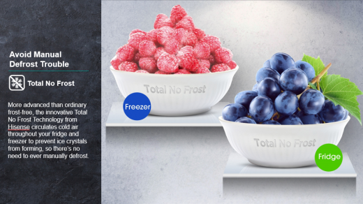 ثلاجة هايسنس جانب الى جانب 670 لتر