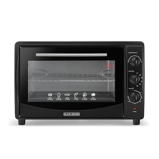 Tustter Black + Decker Tro45rdg-B5 with a capacity of 45 liters with double glass and rotating grill