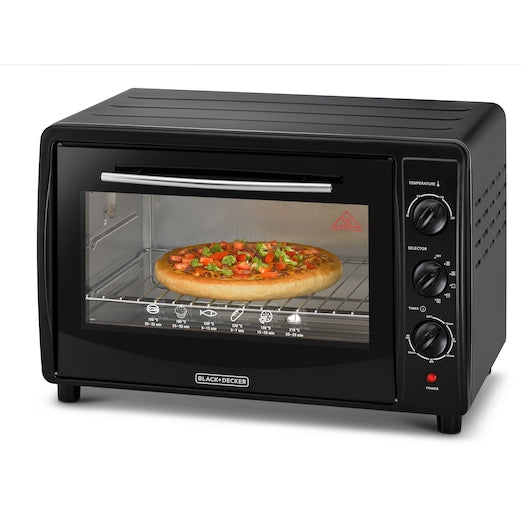 Tustter Black + Decker Tro45rdg-B5 with a capacity of 45 liters with double glass and rotating grill
