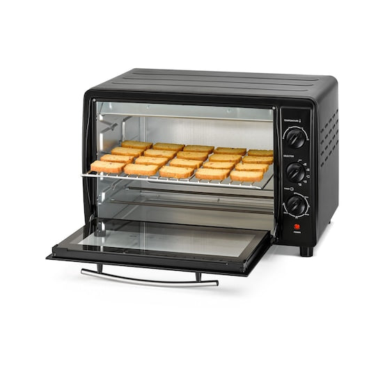 Tustter Black + Decker Tro45rdg-B5 with a capacity of 45 liters with double glass and rotating grill
