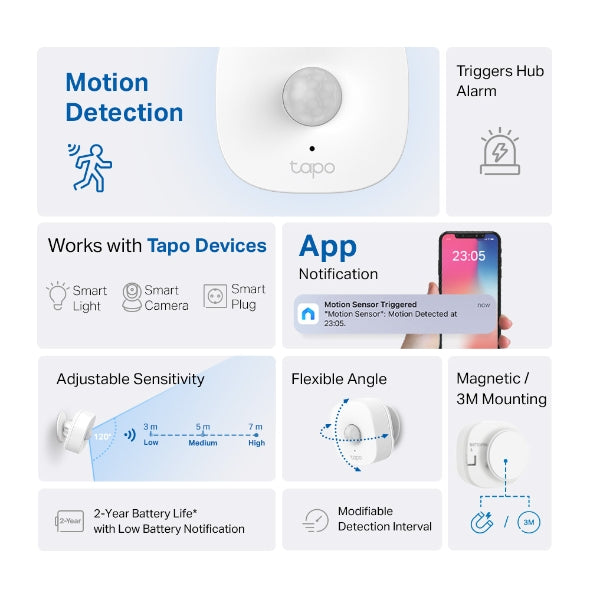 Tapo Smart Motion Sensor Tapo T100 - Smart Movement Tapo T100