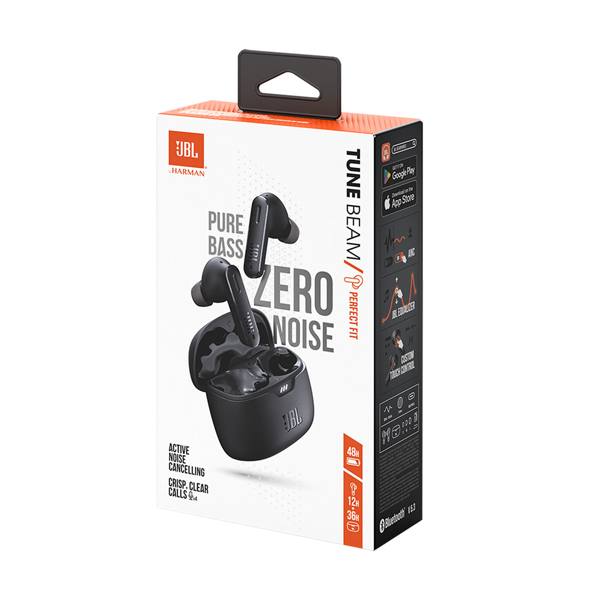 JBL TUNE Beam - Black - Tribunal Design and Hell with Smart Isolation