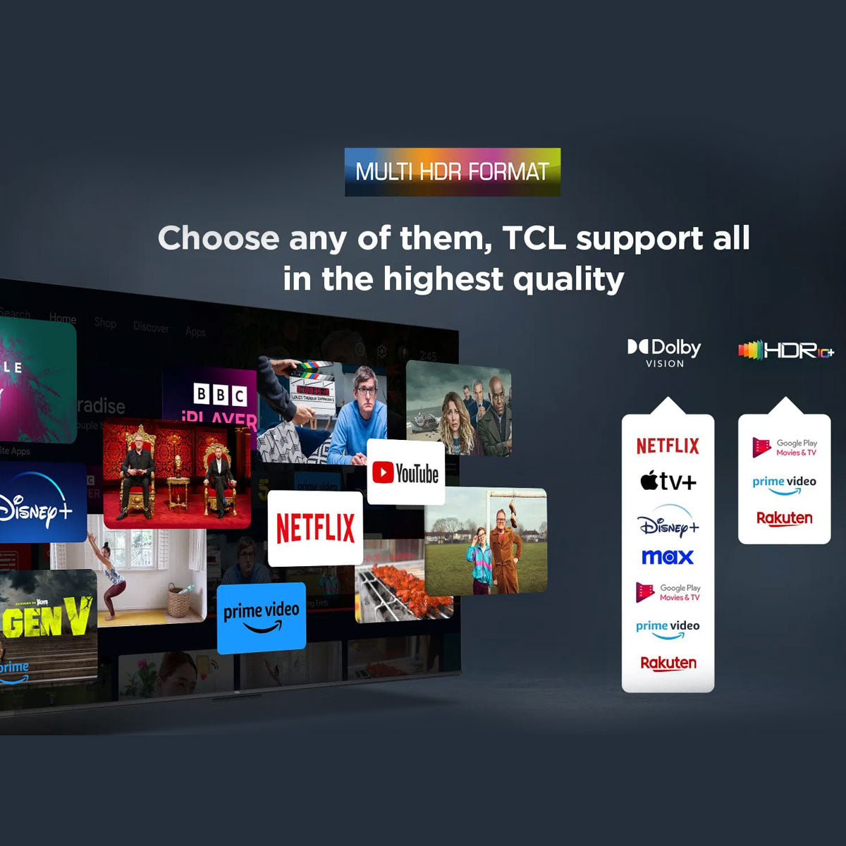 TCL V6C 75" UHD 4K TV With Dolby Audio HDR 10