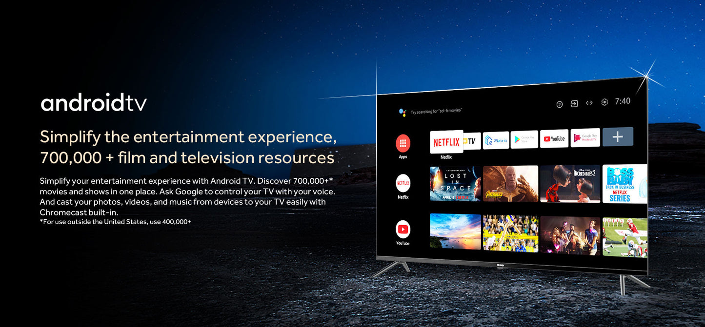 Hyair 55 -inch H55k800ux -4K UHD, Android TV