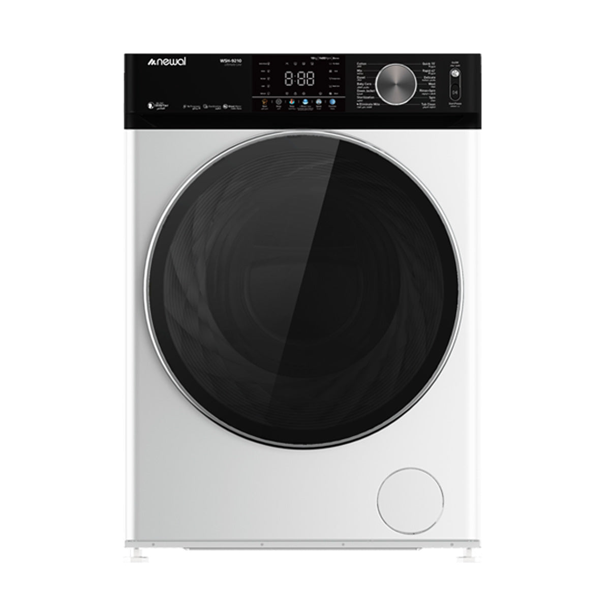 غسالة NEWAL WSH-9210/01 تحميل أمامي أوتوماتيكية بالكامل 10 كجم / 1400 دورة في الدقيقة سرعة نوال 10 كيلو
