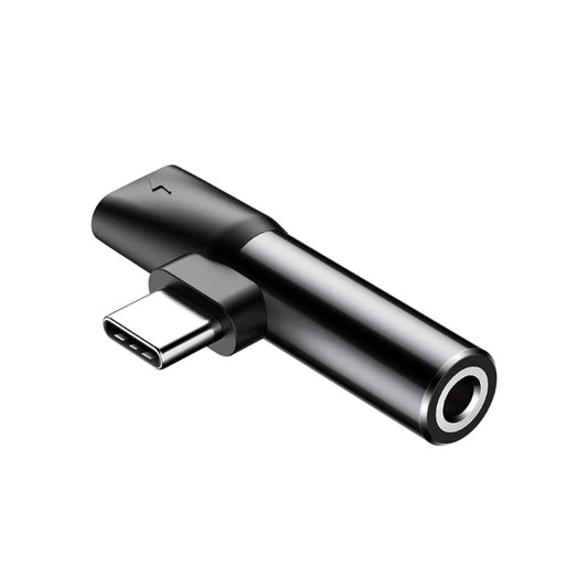 محول Baseus L41 – من منفذ Type‑C إلى منفذ Type‑C + منفذ صوت 3.5mm أأسود)
