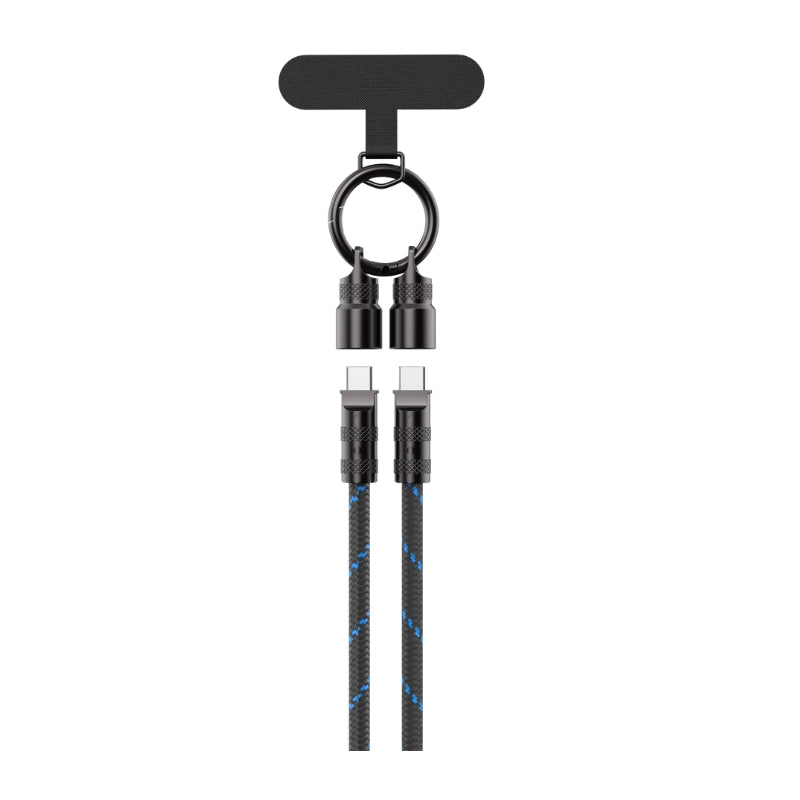 كابل Havit CB6340 من نوع C إلى C بطول 1.2 متر وبقدرة 60 واط، باللون الأسود