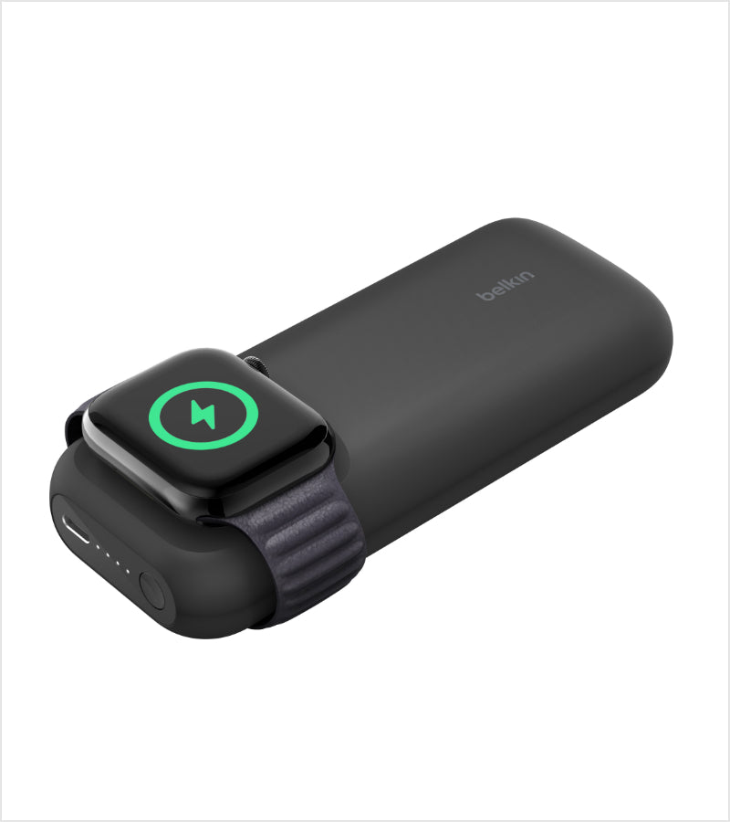 BELKIN 10K Energy Bank with a fast charger for Apple - Black "