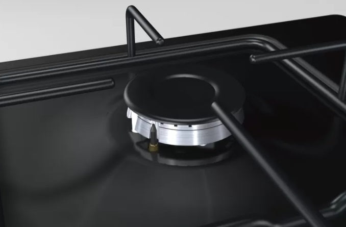 Cooks built -in 60 cm black gas and Bush electricity