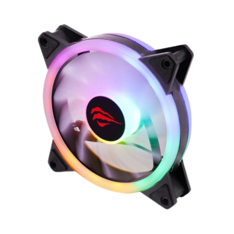 مروحة هافيت لتبريد F2089 RGB LED صندوق الكمبيوتر