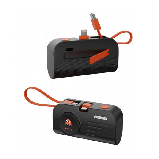 طقم شاحن هافيت STK011 باللون الأسود