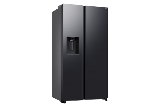 ثلاجة سامسونج Bespoke AI سعة 617 لتر (Side-by-Side) - موديل RS70F64K1FLV - لون أسود