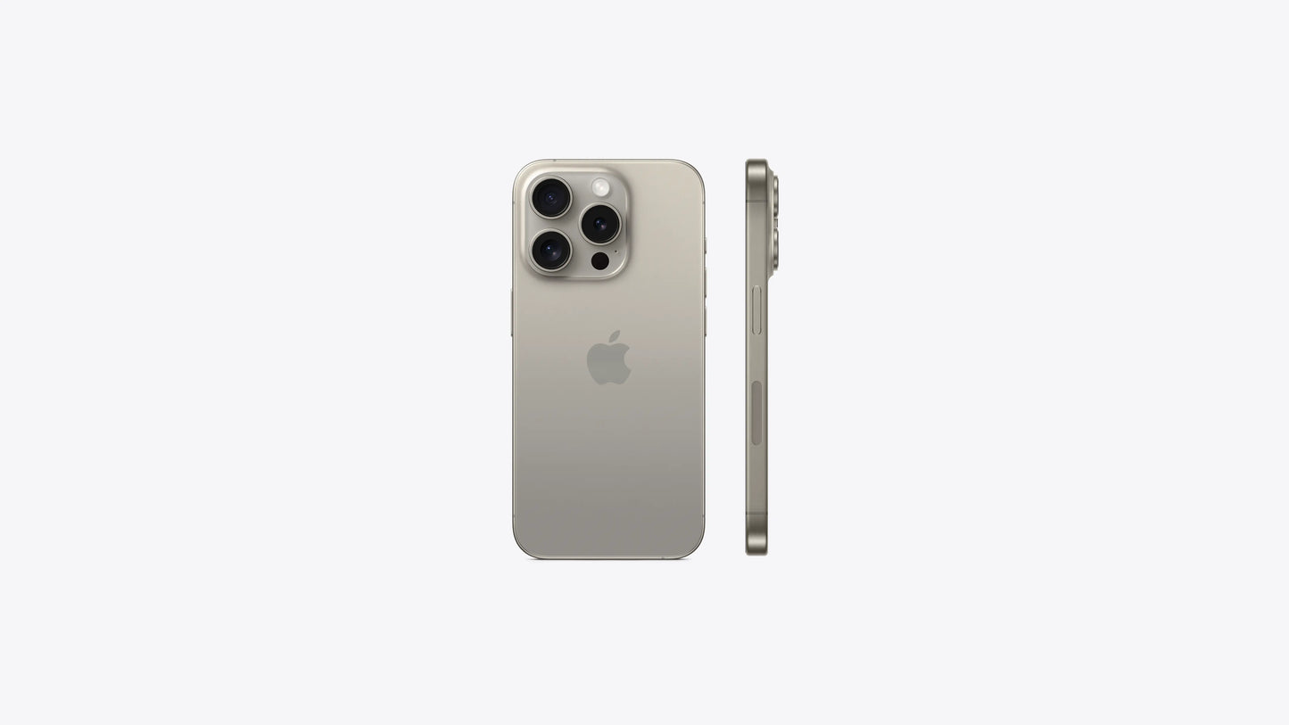 iPhone 15 Pro 256GB Natural Titanium - ايفون 15 برو ذاكرة 256كيكابايت لون تيتانيوم