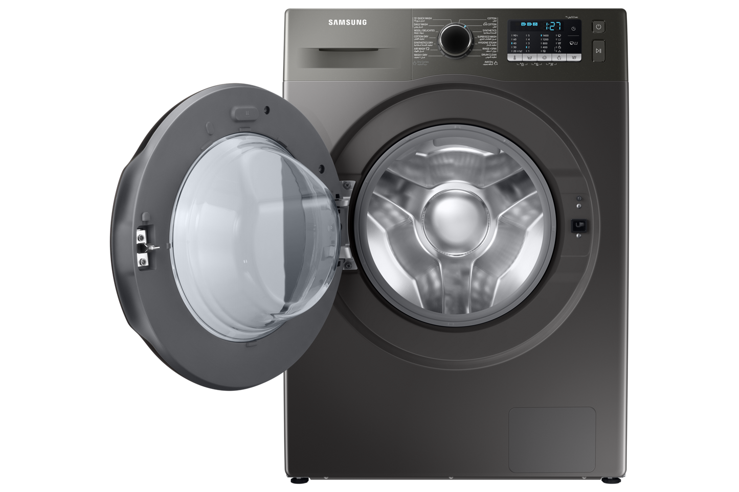 Samsung WD11ta046BX/RQ 11 kg - Ecobubble technology, with smart balance, silver color