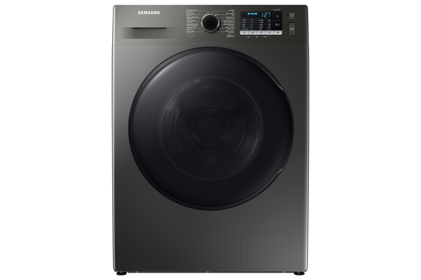 Samsung WD11ta046BX/RQ 11 kg - Ecobubble technology, with smart balance, silver color