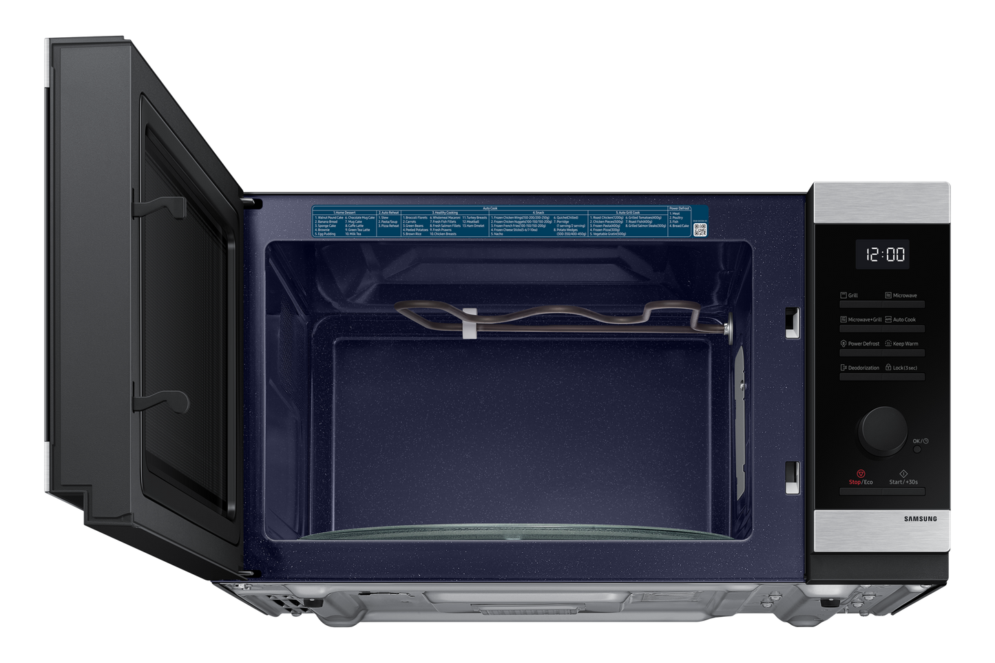 Samsung microwave mg40dg5524atsg 40 liters - microwave with 3 in 1 and 10 energy