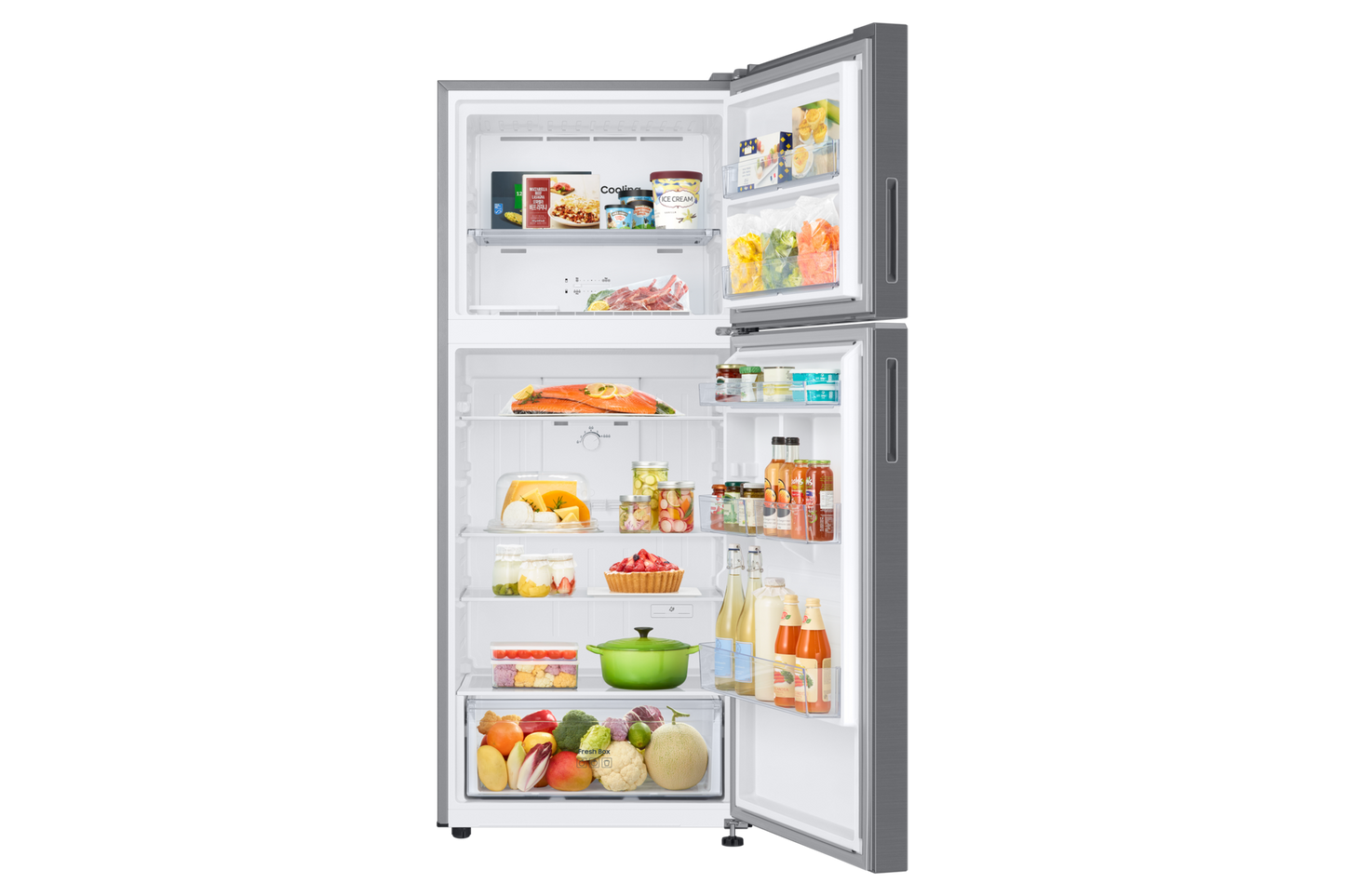 ثلاجة سامسونج RT38CG6000S9IQ 13.8 قدم مكعب - ثلاجة باب فرنسي بتقنية Twin Cooling Plus