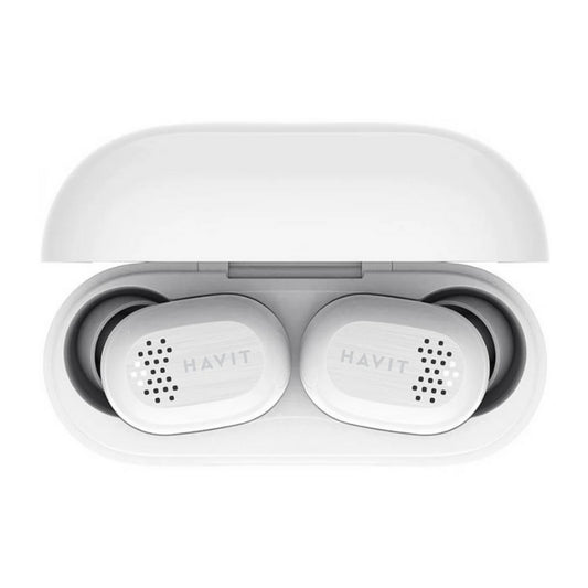 سماعات الأذن اللاسلكية الحقيقية Havit TW925 باللون الأبيض