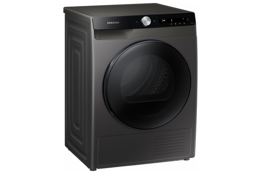 مجفف ملابس سامسونج 9 كيلو بتقنية Heat Pump والذكاء الاصطناعي - موديل DV90T7240BX - لون أسود كافيار
