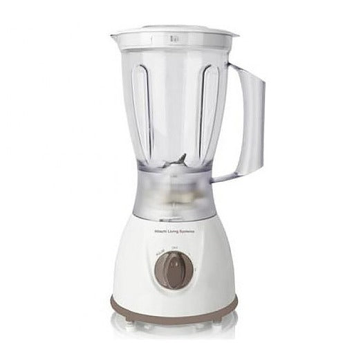 Hitachi mixer with 600 watt glass bowl, 1.5 -liter, 240 volts, 2 speed settings, BL -602g - white