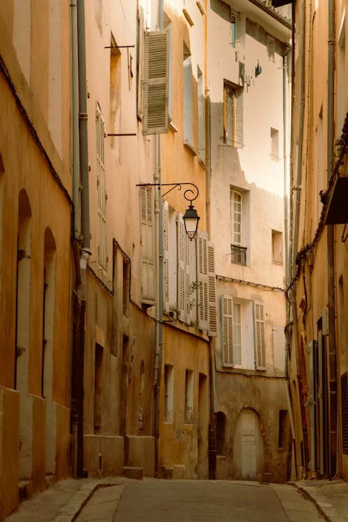 Panel of the wall of Europe's alleys