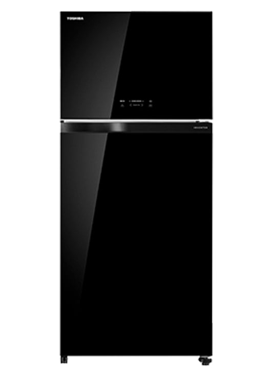 ثلاجة توشيبا ثلاجة بباب زجاجي ذات مجمدة علوية 22 قدم