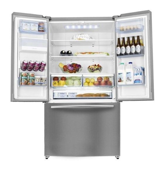 ثلاجة هايسنس ذات بخاخ علوي 697 لتر مع براد ماء وصانع ثلج