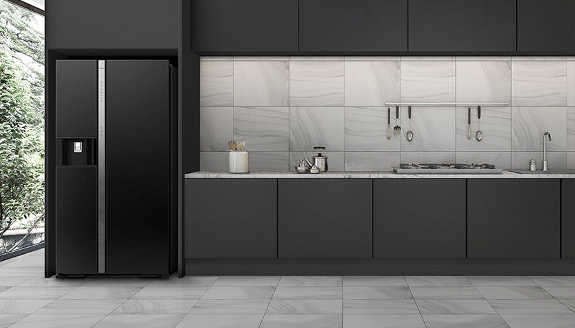 ثلاجة هيتاشي سلسلة سايد باي سايد ديلوكس 20 قدم