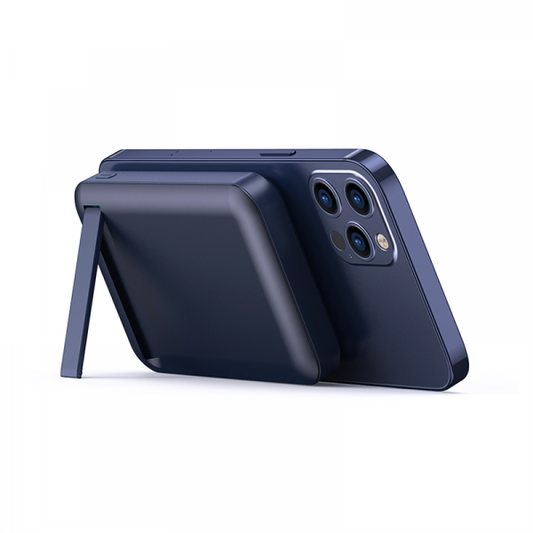 Power Bank Wiwu Snap Cube with a wireless magnetic charging 10,000 mAh - blue
