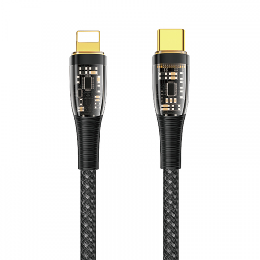 Wiwu TM01 cable PD 20W Data Cable to Lightning 1.2 meters - black
