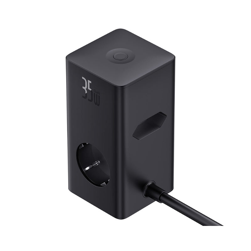 باسيوس مشترك باور كومبو تاور 3AC+2U+2C 35 واط 1.5م EU أسود
