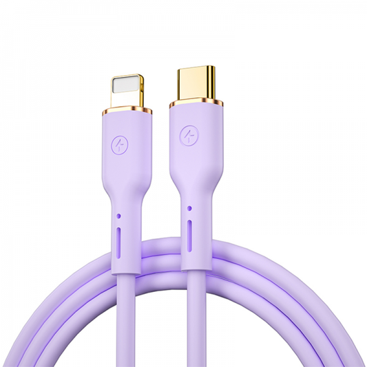 Wiwu Yq01 - Vigor Type -C Data cable to Lightning 1.2 meters - purple length