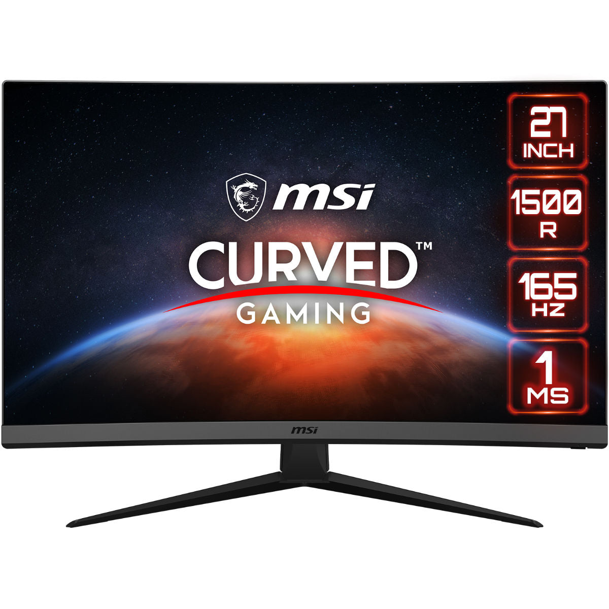 Msi Optix G27c7 27 "Curved Freesync 165 Hz Va Gaming Monitor