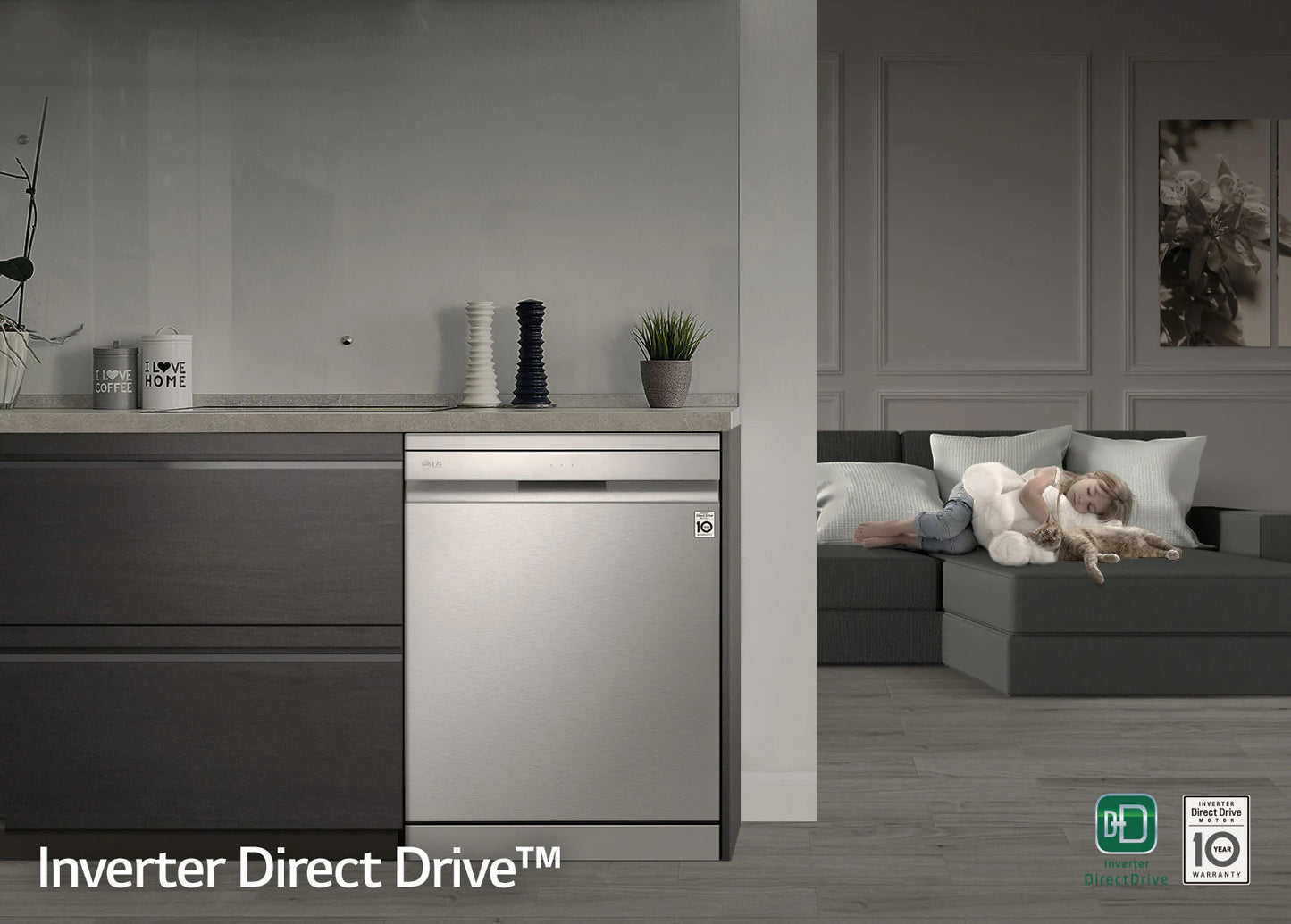 غسالة صحون ال جي موديل DFB512FP