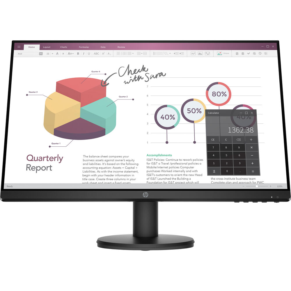 HP P24V G4 23.8 "FHD (1920x1080) IPS Monitor