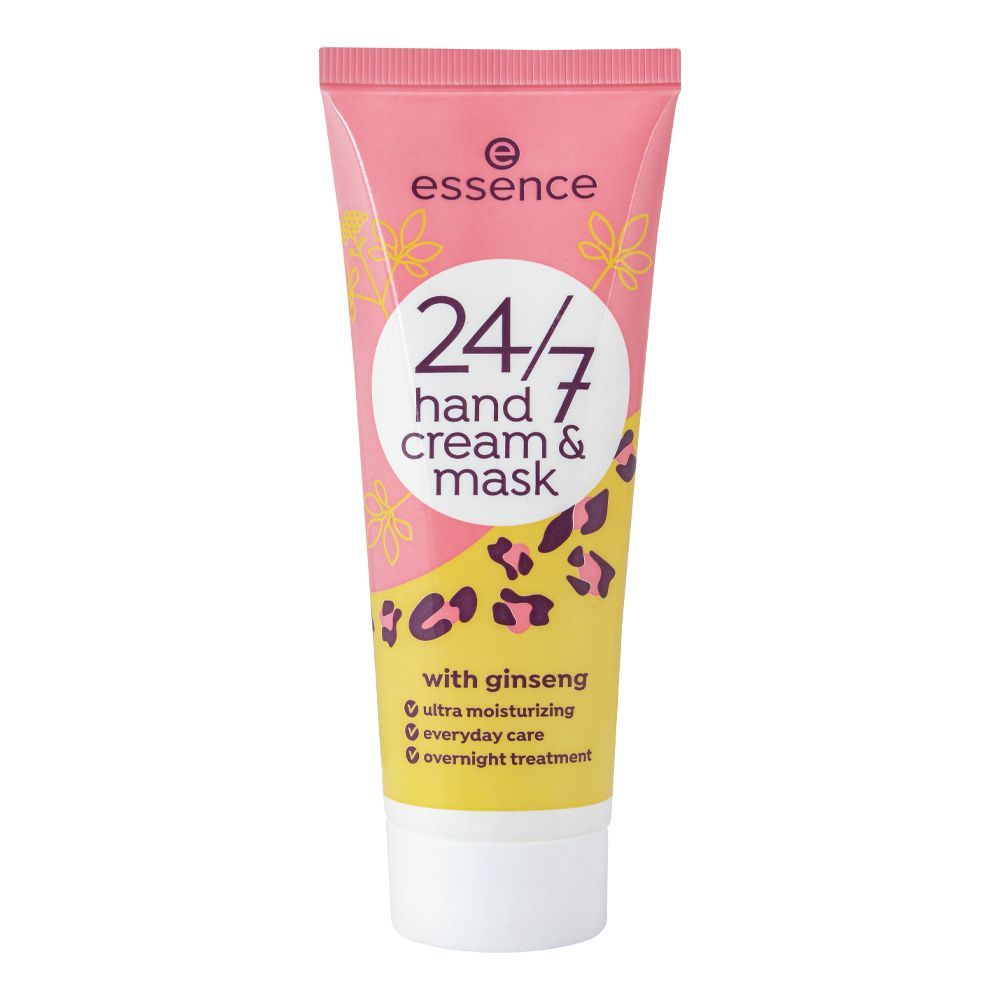 Essence 24/7 Ginseng Hand Cream & Mask, 75ml ايسنس كريم وماسك لليدين - #موغامبو ستور#