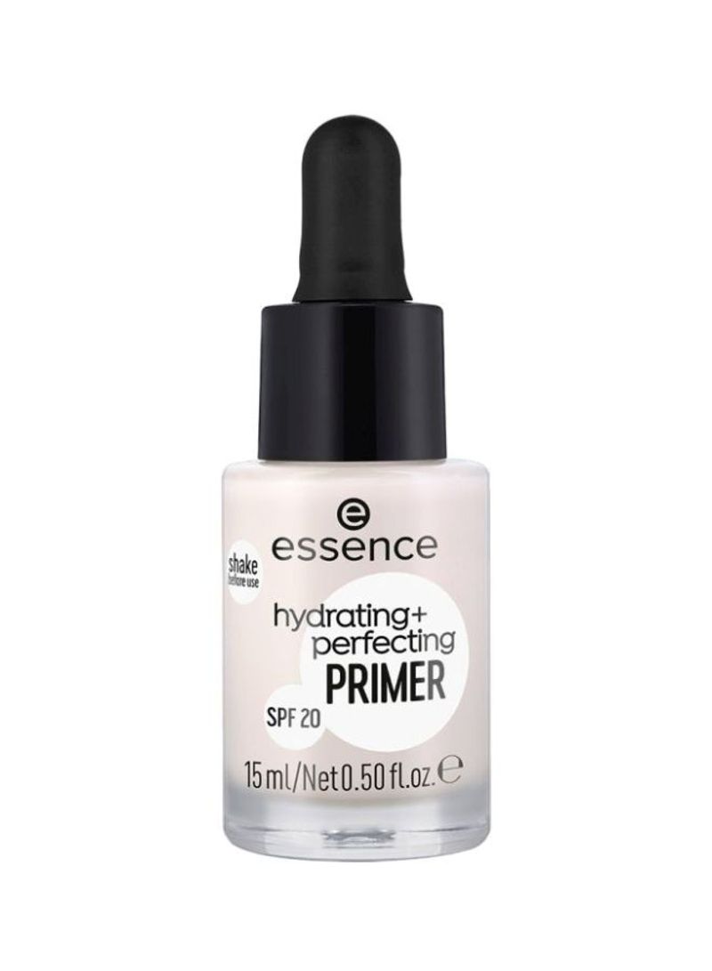 Essence Hydrating + Perfecting Primer SPF 20 Clear ايسينس كريم أساس مرطب ومكمل بعامل حماية من الشمس 20 شفاف - #موغامبو ستور#