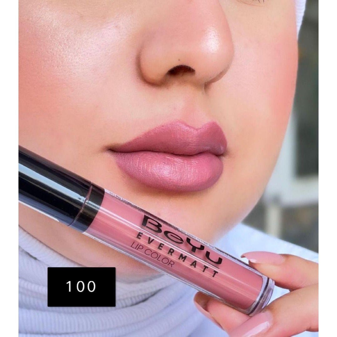Ever Matt Lip Color No. 100 احمر شفاه سائل بقوام الجل ولمسة نهائية بتأثير المات - #موغامبو ستور#