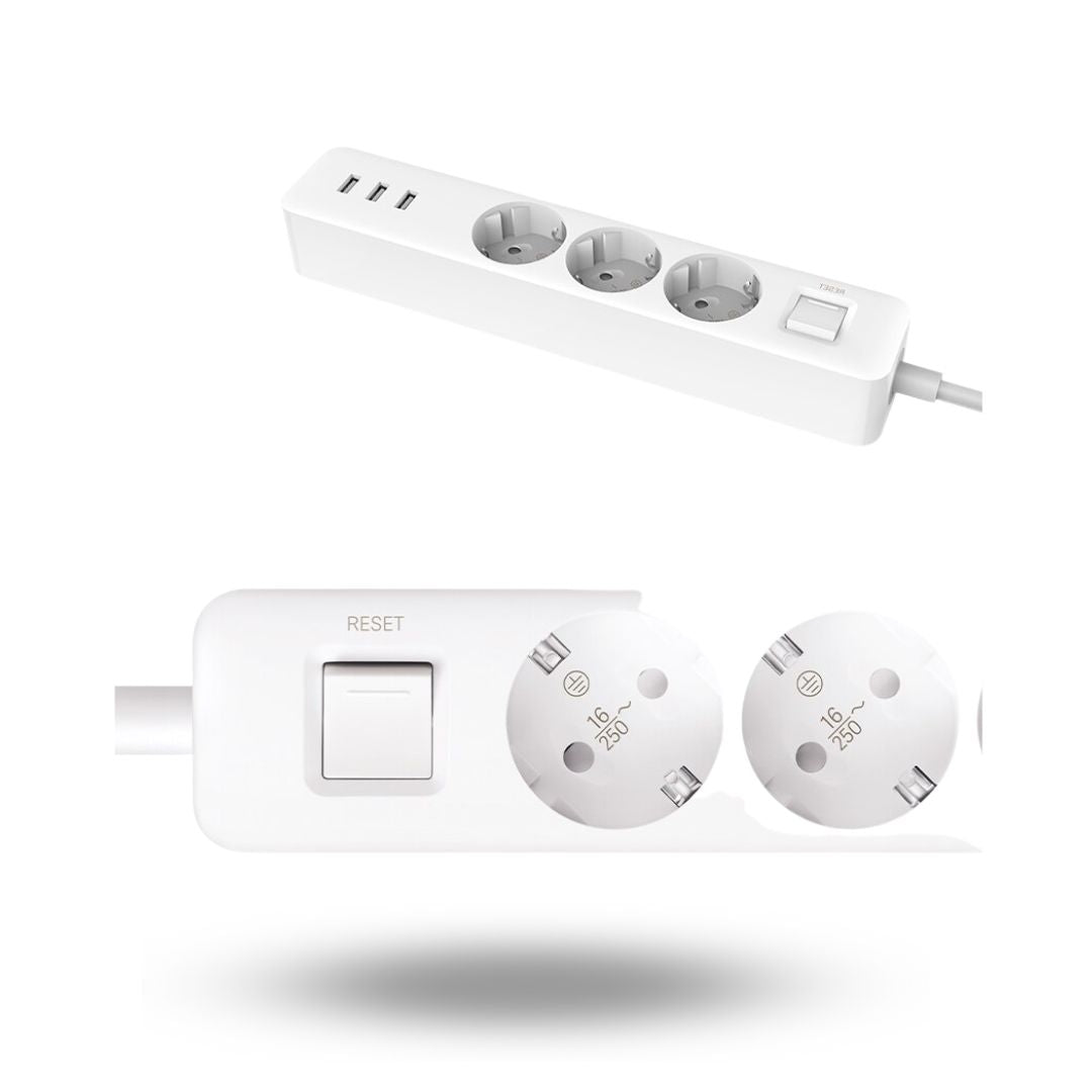 Mi Power Strip (3 outlet, 3USB ) - #موغامبو ستور#