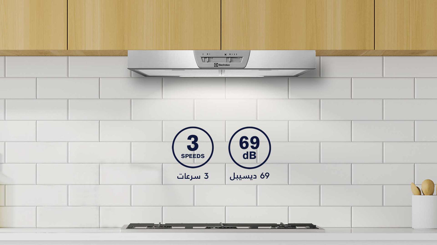 مرشحة طباخ تصميم تقليدي قياس 60 سم الكترولكس - #موغامبو ستور#