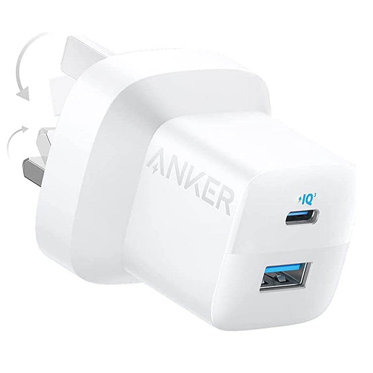 323 dual -outlet charger 33 watt - white