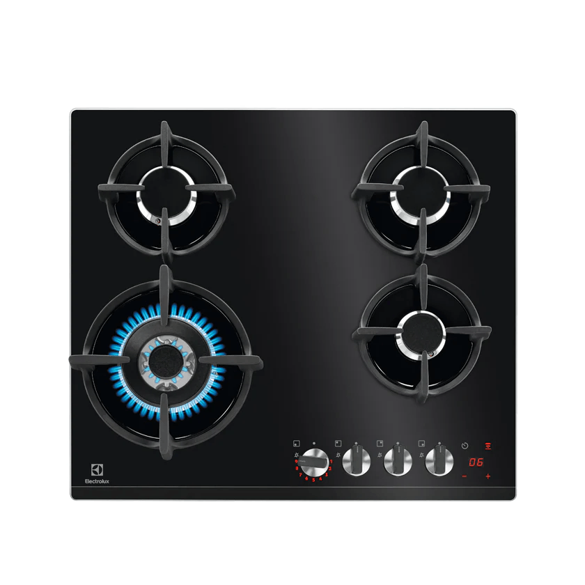 طباخ غازي مدمج 60 سم زجاج الكترولكس - #موغامبو ستور#