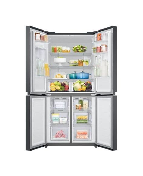 ثلاجة الباب الفرنسي، سعة 19 قدم , Samsung RF48A4010B4/LV French Door - #موغامبو ستور#