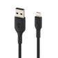 كابل بلكين USB-A إلى Lightning بطول 2 متر أسود