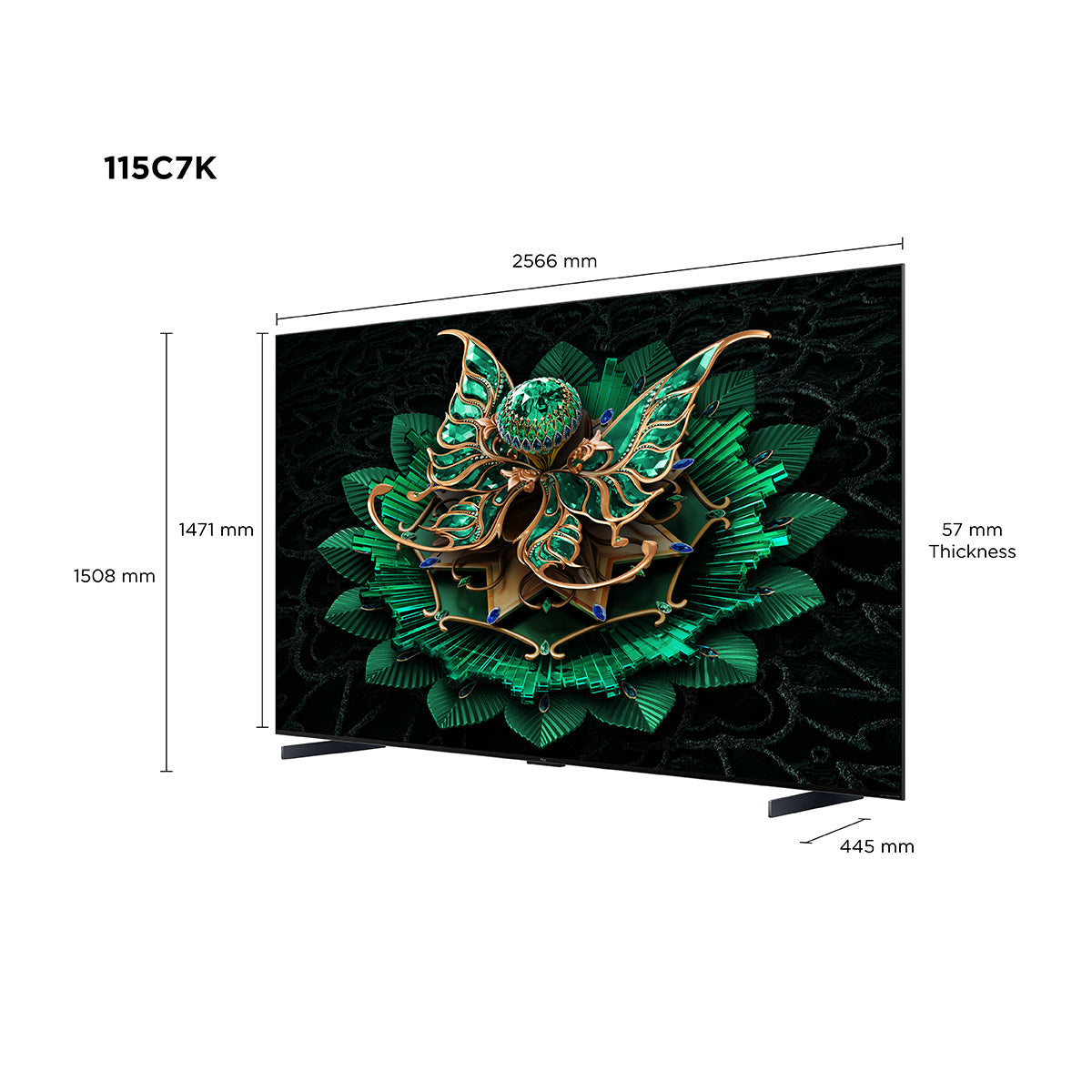 TCL C7K 115 بوصة - زاوية جانبية