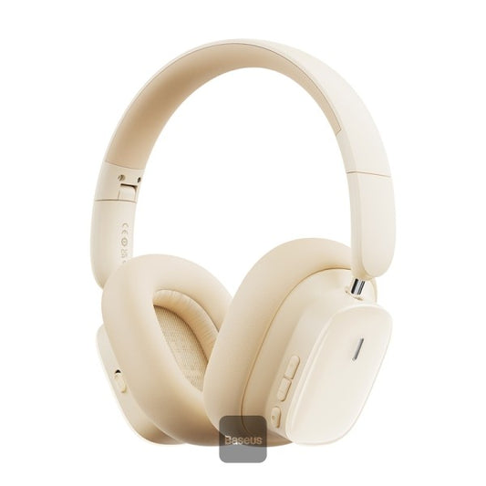سماعات رأس لاسلكية باسيوس Bowie H1i - إلغاء ضوضاء نشط (ANC) ودقة Hi-Res (أبيض)