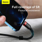 كابل باسيوس Cafule من Type-C إلى Lightning بقوة 20 واط - شحن سريع PD ونقل بيانات (1 متر) أسود