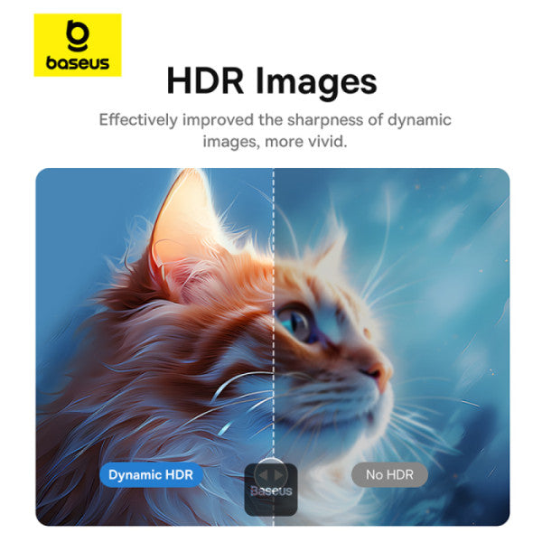 كابل HDMI باسيوس Cafule دقة 4K بطول 5 متر - تصميم قماشي متين (أسود)